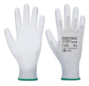 Asta Pu Palm Glove 1Pr Grey S Pk12