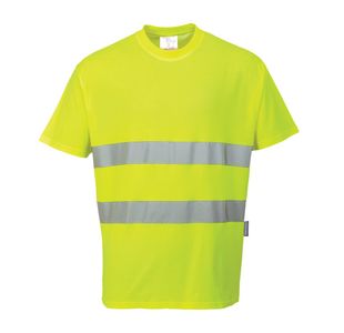 Hivis Ctn Comf T-Shirt S/S Yw M