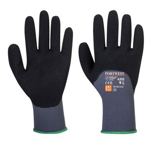 Dermiflex Ultra Glv Gry/Blk Xl Pk12