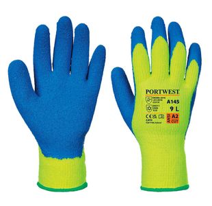 Cold Grip Glove Yellow/Blue Xl Pk12