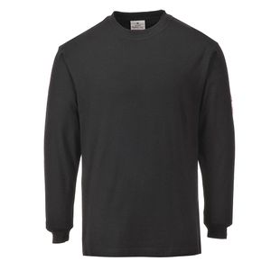 Fr Anti-Static L/S Tshirt Blk M