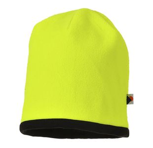 Revers Hivis Beanie Hat Yw/Blk Pk12
