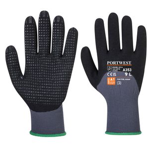 Dermiflex Ultra+ Glv Gy/Blk Xl Pk12
