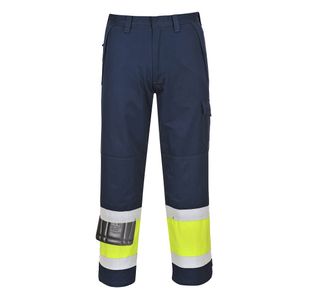 Hi-Vis Modaflame Trousers Yw/Nvy Xxl