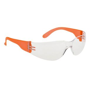 Wrap Around Specs Clr/Og Hivis Pk12