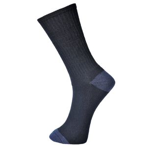 Classic Cotton Sock Black 39-43 Pk6