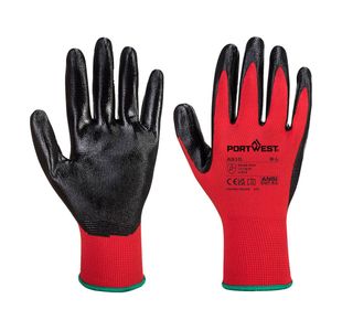 Flexogrip Nit Glv Red/Blk Xl Pk12