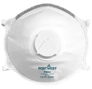 Ffp3 Valved Dolomite Resp Wht Pk10