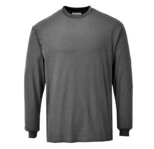 Fr Anti-Static L/S Tshirt Gry Xl
