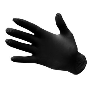 Powder Free Nit Disb Glv Blk M Pk100
