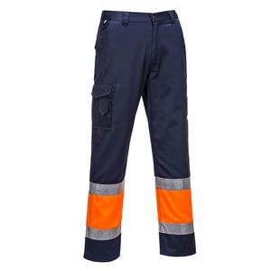 Hi-Vis Service Trousers Org/Nvy Xxl