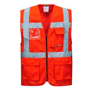 Berlin Hivis Exec Vest Red Xxxl