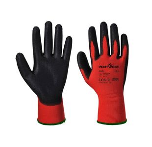 Red Pu Glove Red/Black Xxl Pk12