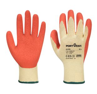 Grip Glove Latex Orange S Pk12