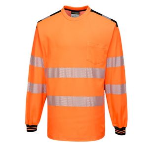 Pw3 Hi-Vis C/C T-Shirt L/S O/B 4Xl