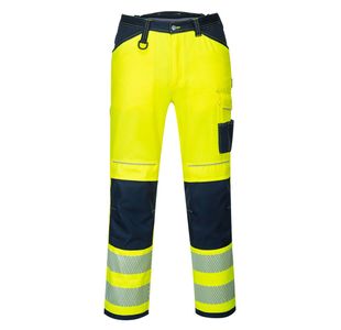 Pw3 Hi-Vis Work Trousers Ylw/Navy 36