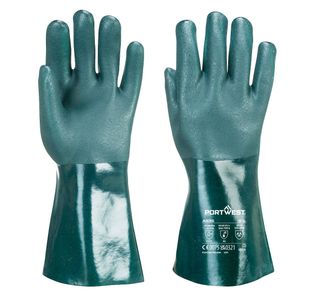 Dbl Dip Pvc Gaunt 35Cm Grn Xl Pk12