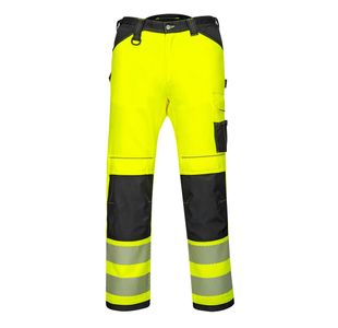 Pw3 Hi-Vis Work Trs Yw/Blk Short 38