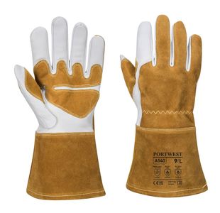 Mig Welding Gauntlet Brown Xxl Pk6