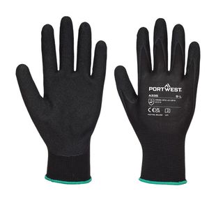 Dermi-Grip Npr15 Nit Glv Blk S Pk12