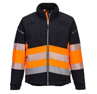 Pw3 Hivis Class 1 Sshell 3L Blk/Og L