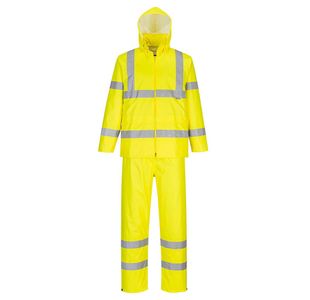 Hi-Vis Packaway Rain Suit Yellow Xl