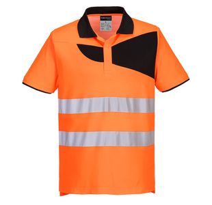 Pw2 Hi-Vis Cc Polo Shirt S/S O/B L