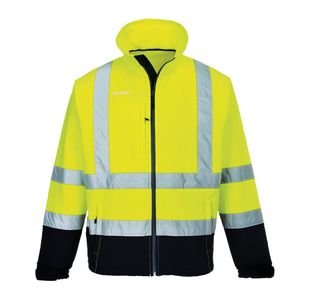 Hi-Vis Cont Softshell 3L Ylw/Nvy 5Xl
