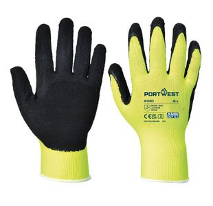Hi-Vis Grip Glove Latex Ylw Xs Pk12