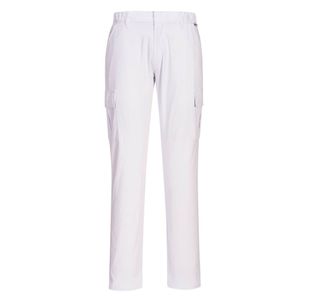 Stretch Slim Combat Trousers Wht 34