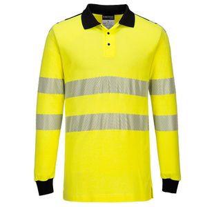 Pw3 Fr Hi-Vis Polo Shirt Ylw/Blk S