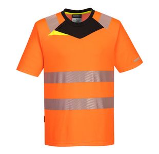 Dx4 Hi-Vis T-Shirt S/S Org/Blk S