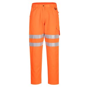 Eco Hi-Vis Work Trousers Orange 33