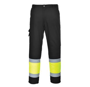 Hi-Vis Service Trousers Ylw/Blk L