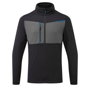 Wx3 Half Zip Tech Fleece Black L