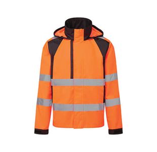 Wx2 Eco Hi Vis Rain Jacket Org/Blk M