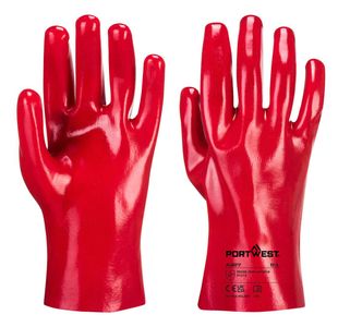 Grip12 Pvc Gauntlet 27Cm Red Xl Pk12
