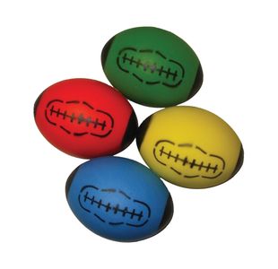 Soft Foam Rugby Balls Assorted Pk4