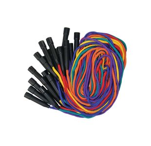 Skipping Ropes Handles 8Ft Ast Pk12