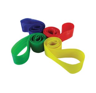 Plastic Team Bands Assorted Pk20