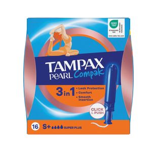 Tampax Compak Pearl App Sup+ X16 Pk8
