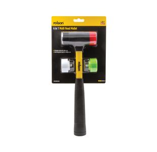 Rolson 4-In-1 Multi Head Mallet Pk6