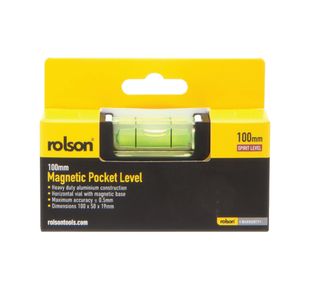 Rolson Magn Pocket Level 100Mm Pk12