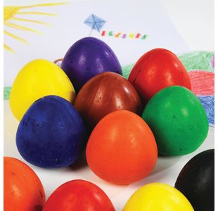 Chubby Egg Crayons Assorted Pk30