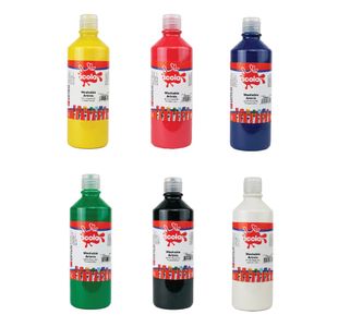 Washable Rdy Mix Paint 600Ml Ast Pk6