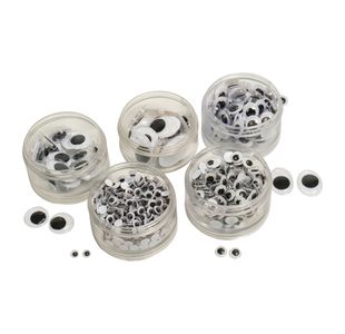 Wiggly Eyes Pack Black/White Pk560