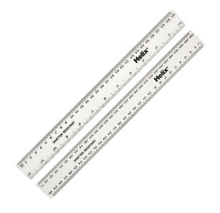 Shatterproof Rulers 30Cm Clear Pk100