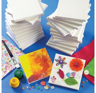 Mini Painting Canvas 150X150Mm Pk30