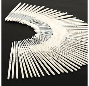 White Round Paint Brush Wht Hdl Pk60