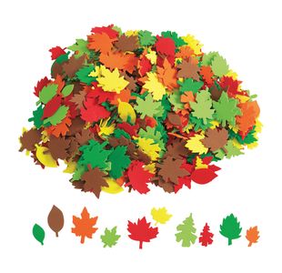 Autumn Leaves Foam Shapes Pk500
